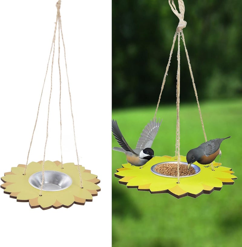 woobles Bird Feeder Tray, Detachable Aluminum Alloy Bowl Bird Feeding Platform for Patio - Image 2